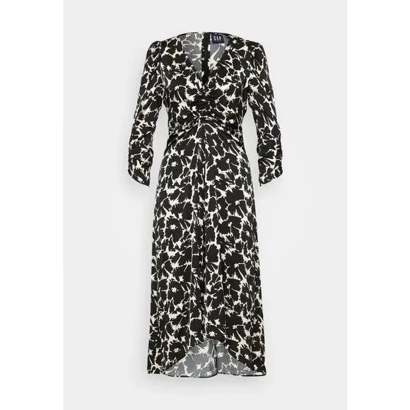 knee length dresses for ladies Rihoas Square Neck Floral Midi Dress, Blue / S main image 1